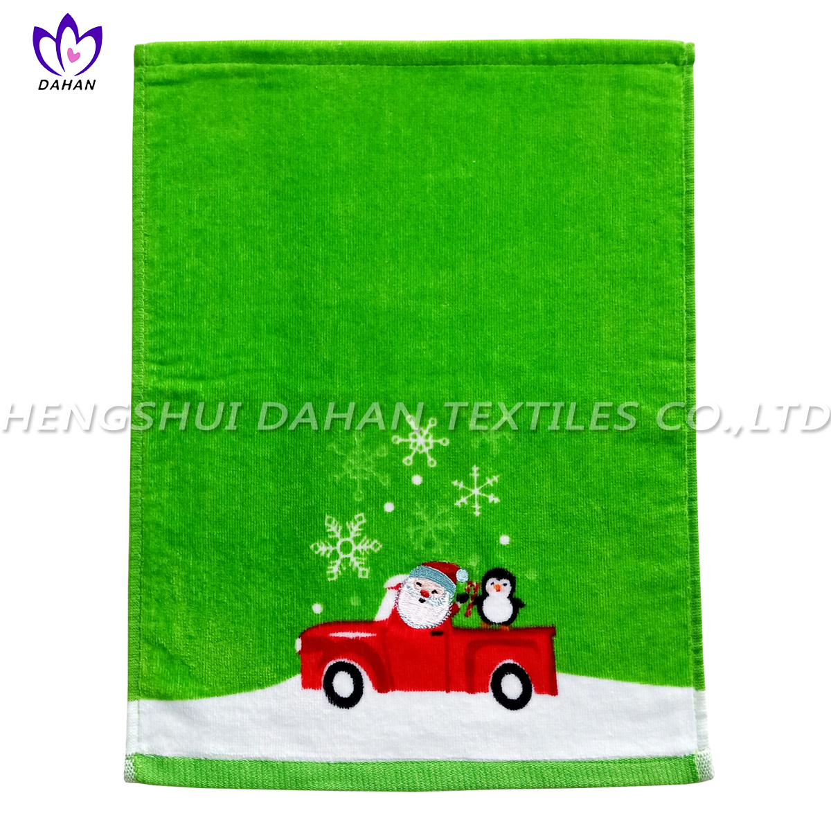 Printing/Embroider cotton towel-Christmas series.