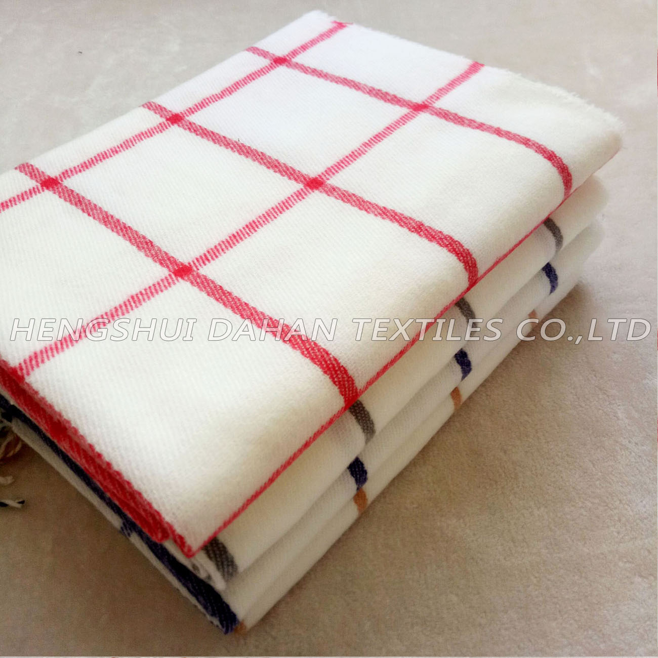 100%acrylic grid scarf shawl, blanket, BK16~19