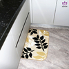 Waterproof printing ground mat for kitchen.