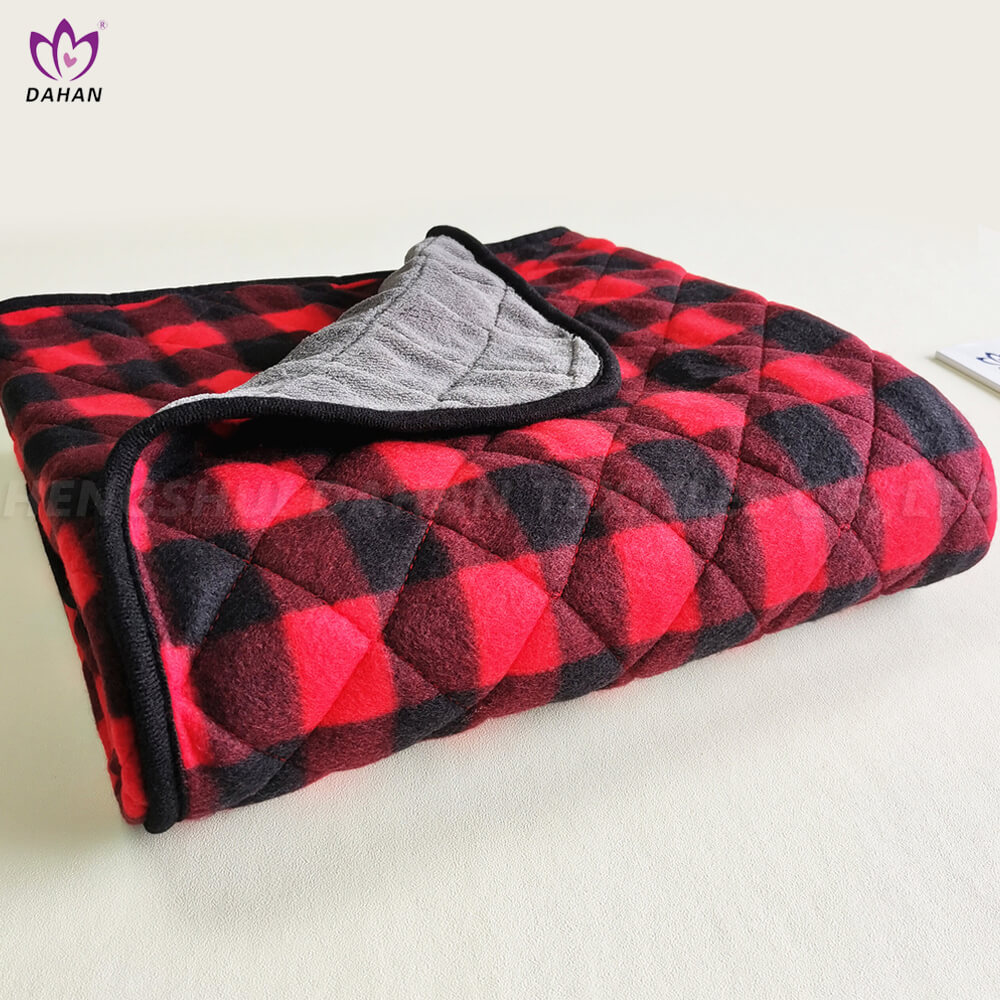 7001 Face fabric double sides fleece with printing and back fabric coral fleece blanket.