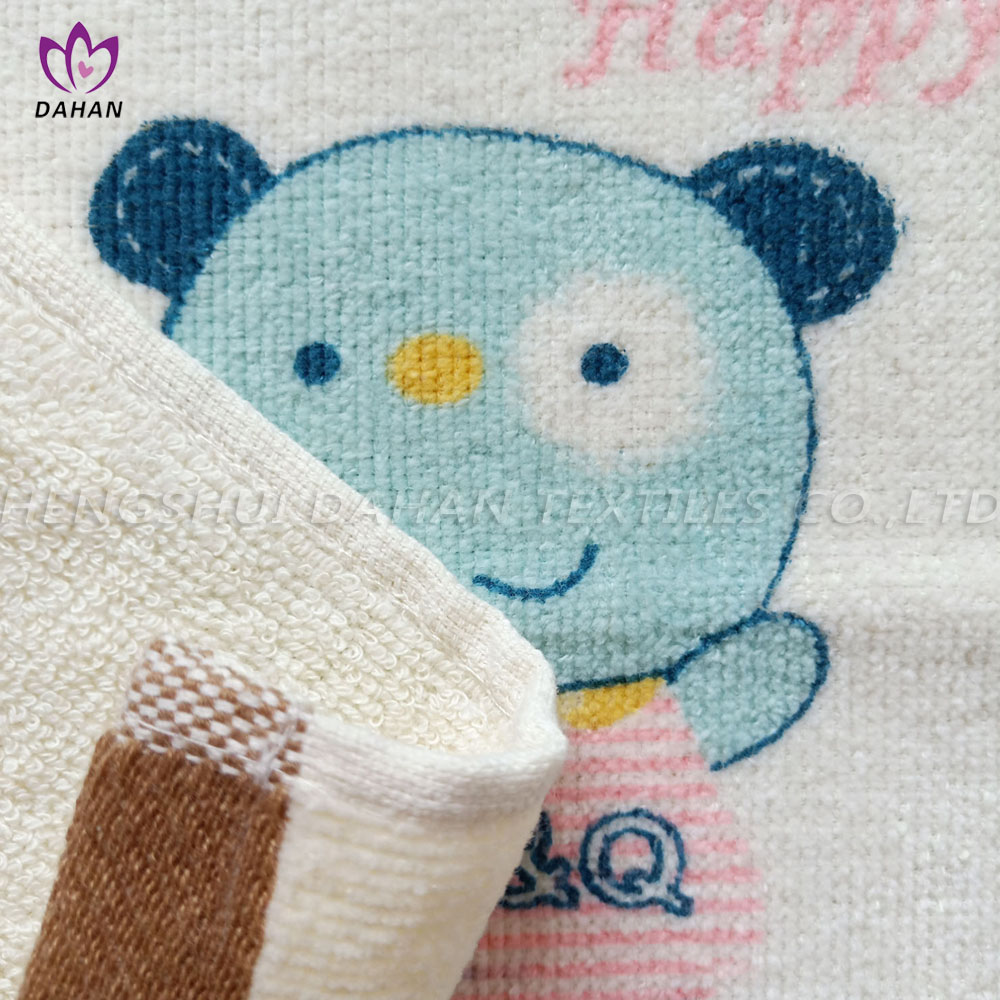 CT68 100%Cotton reactive printing baby towels.