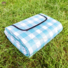 Plaid printed waterproof picnic mat Outdoor picnic blanket made in China. PC44