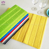 Solid color dish drying mat.