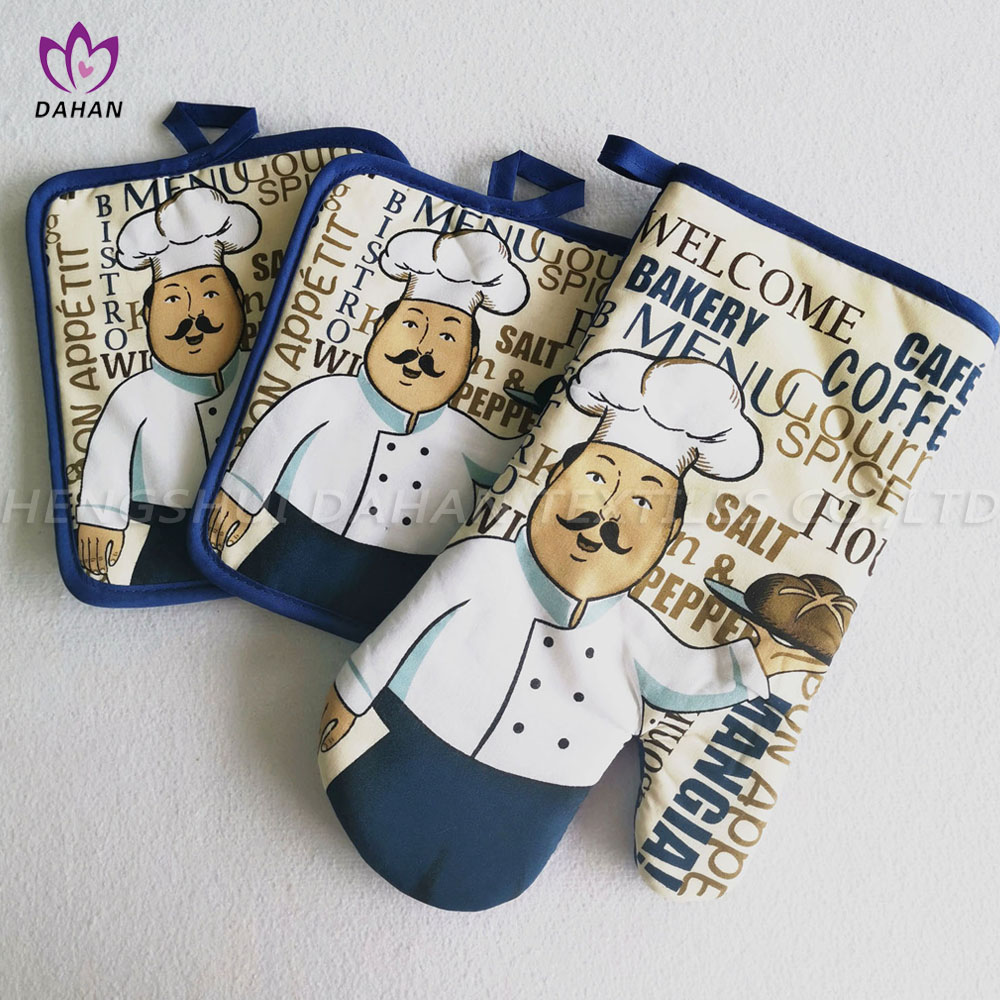345 Printing glove+potholder+towel 5 packs.