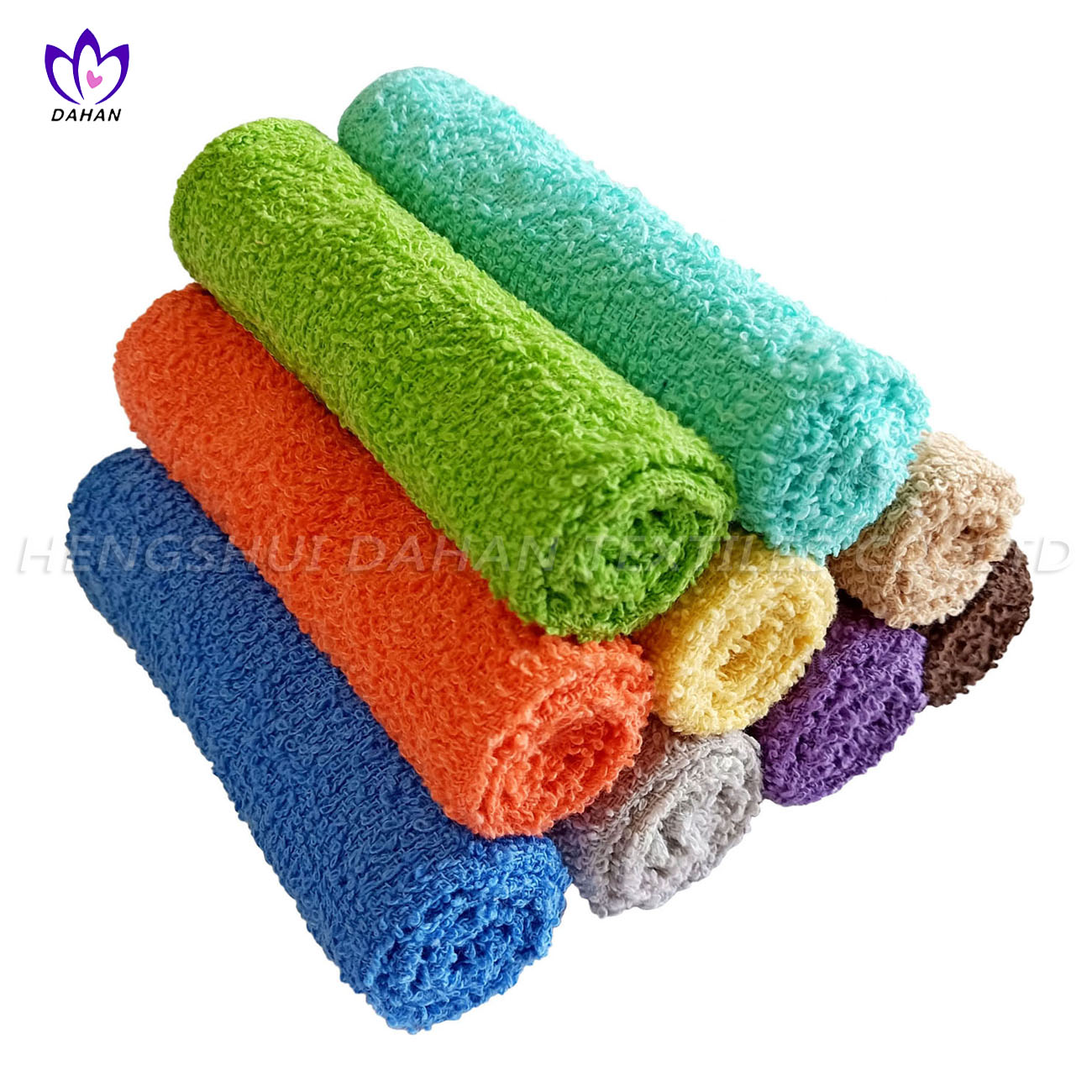 424BH 100%cotton solid color wash cloths, kitchen towel,3pack.