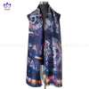 WX145 Printed microfiber beach towel ， sunscreen scarf. 