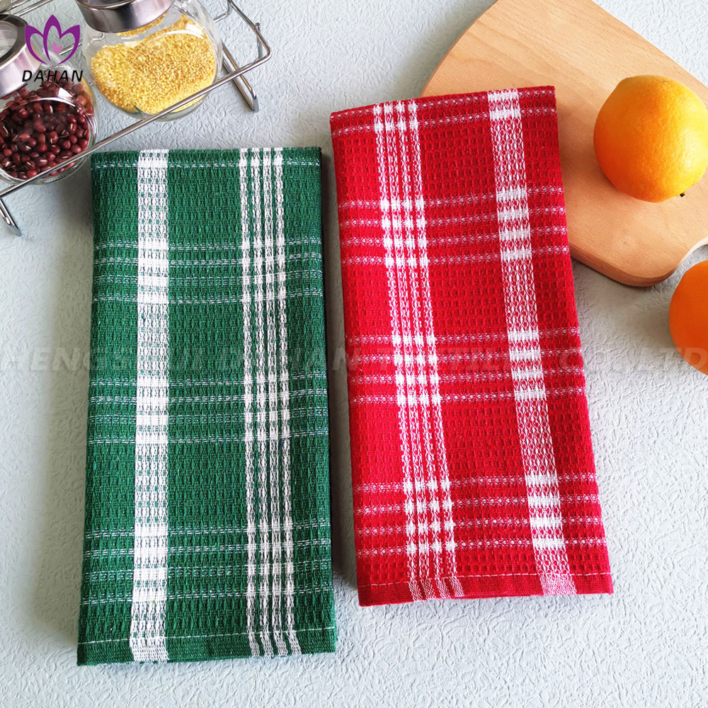 DY65 Polycotton yarn-dyed tea towel.