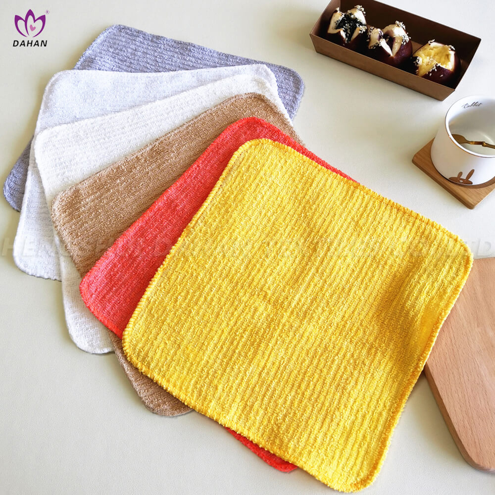 CT118 100% Cotton solid color dish cloths.10-pack