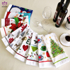 313 Christmas printing glove+potholder+cotton towel set.3-PACK