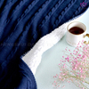 BK101 Berber fleece knitted blanket.