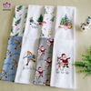Christmas series printed cotton towels.