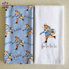 Christmas printing cotton towel kitchen towel.