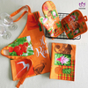 AGP219 Printing apron+glove+potholder+tea towel.4-pack